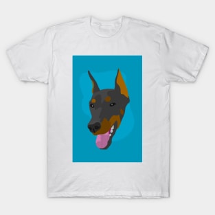 Doberman pinscher portrait T-Shirt